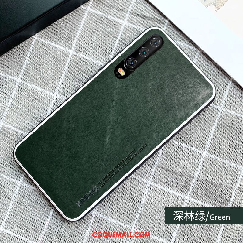 Étui Huawei P30 Nouveau Incassable Antidérapant, Coque Huawei P30 Noir Qualité