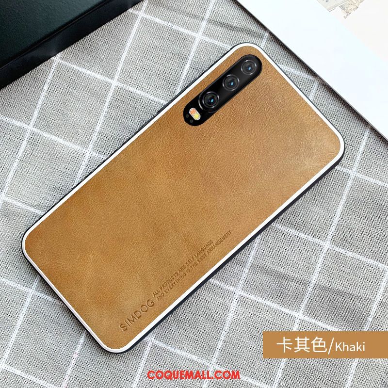 Étui Huawei P30 Nouveau Incassable Antidérapant, Coque Huawei P30 Noir Qualité