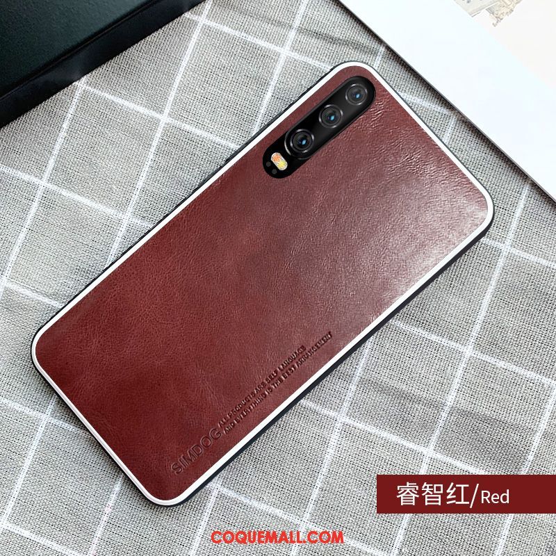 Étui Huawei P30 Nouveau Incassable Antidérapant, Coque Huawei P30 Noir Qualité