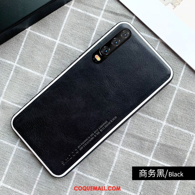 Étui Huawei P30 Nouveau Incassable Antidérapant, Coque Huawei P30 Noir Qualité