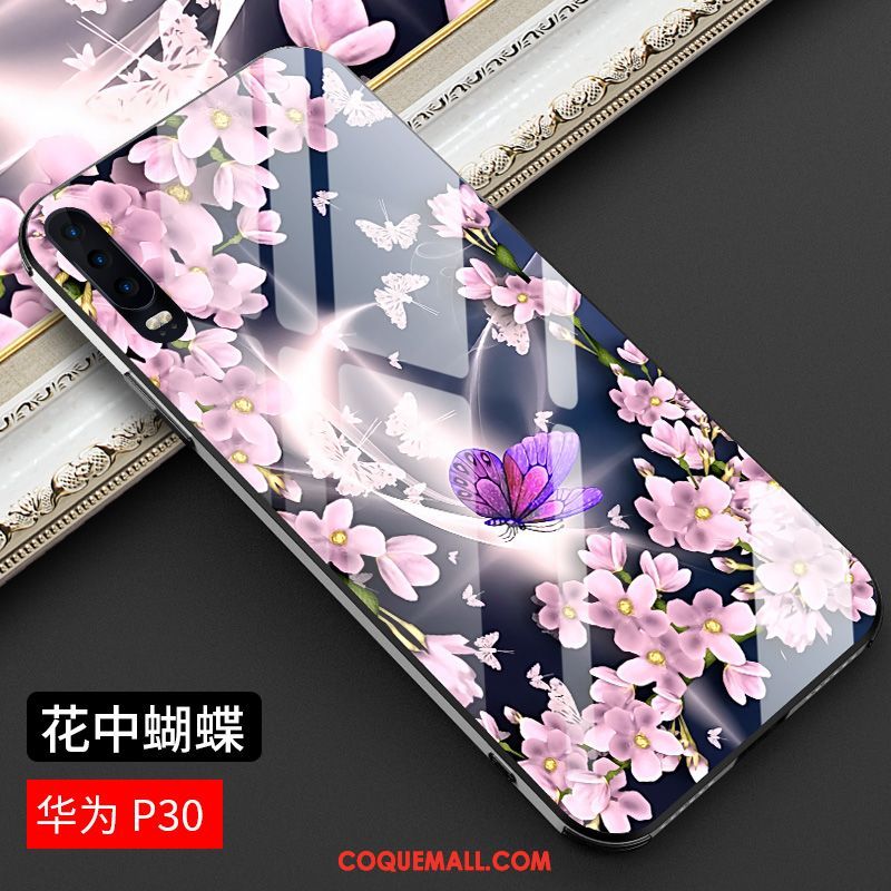 Étui Huawei P30 Nouveau Tout Compris Téléphone Portable, Coque Huawei P30 Créatif Miroir