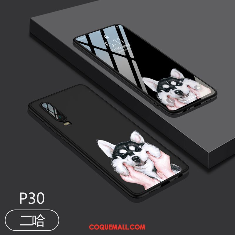 Étui Huawei P30 Personnalité Incassable Délavé En Daim, Coque Huawei P30 Silicone Téléphone Portable