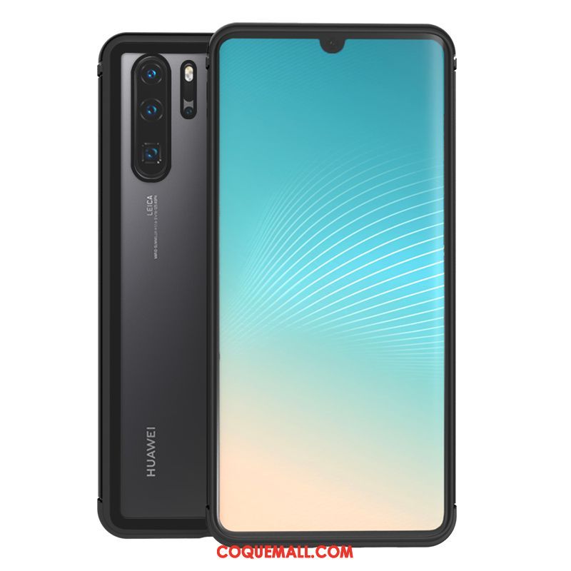 Étui Huawei P30 Pro Amoureux Protection Foncé, Coque Huawei P30 Pro Verre Téléphone Portable