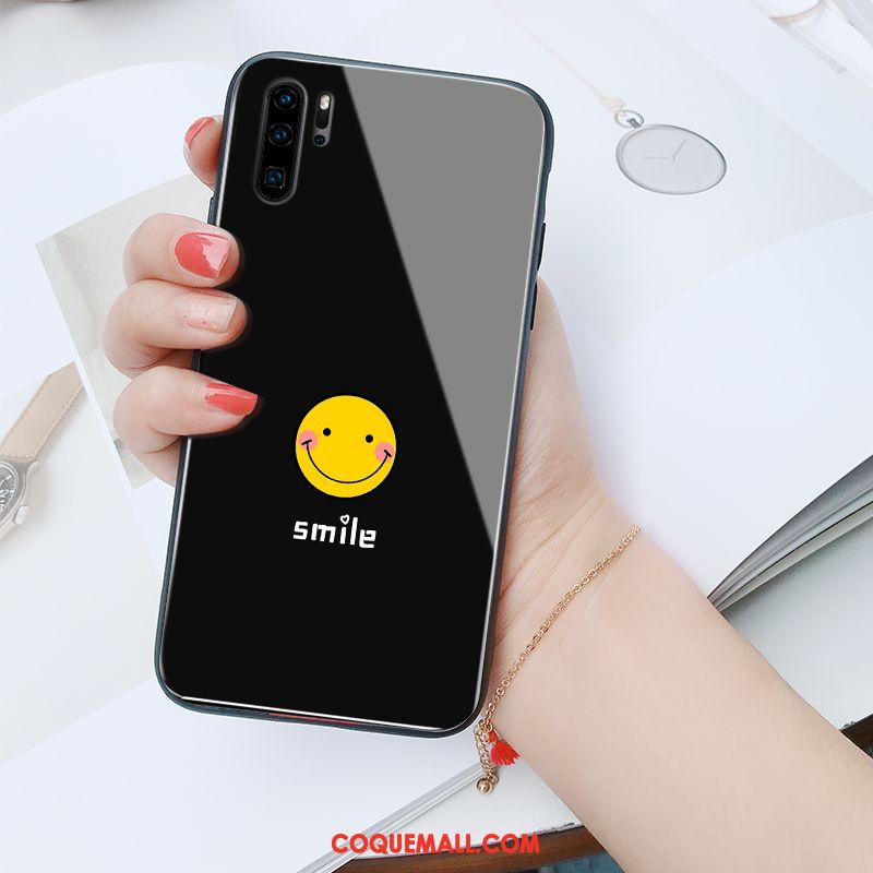 Étui Huawei P30 Pro Blanc Téléphone Portable Personnalité, Coque Huawei P30 Pro Fluide Doux Silicone