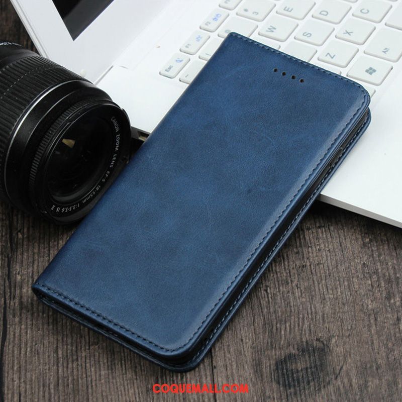 Étui Huawei P30 Pro Fluide Doux Noir Protection, Coque Huawei P30 Pro Téléphone Portable Cuir Véritable