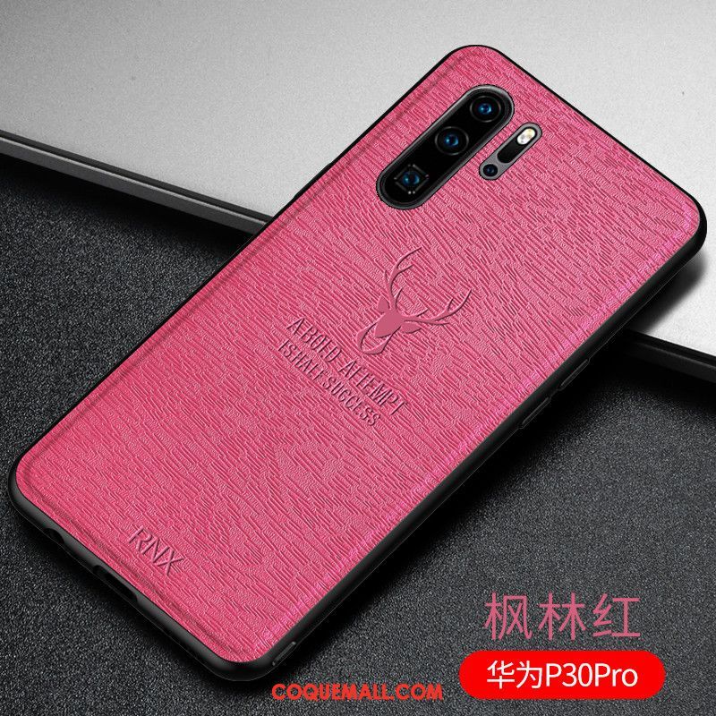 Étui Huawei P30 Pro Fluide Doux Tendance Incassable, Coque Huawei P30 Pro Silicone Bleu