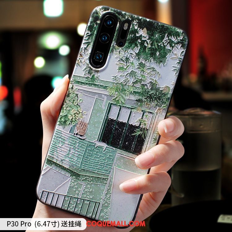 Étui Huawei P30 Pro Fluide Doux Très Mince Petit, Coque Huawei P30 Pro Incassable Marque De Tendance