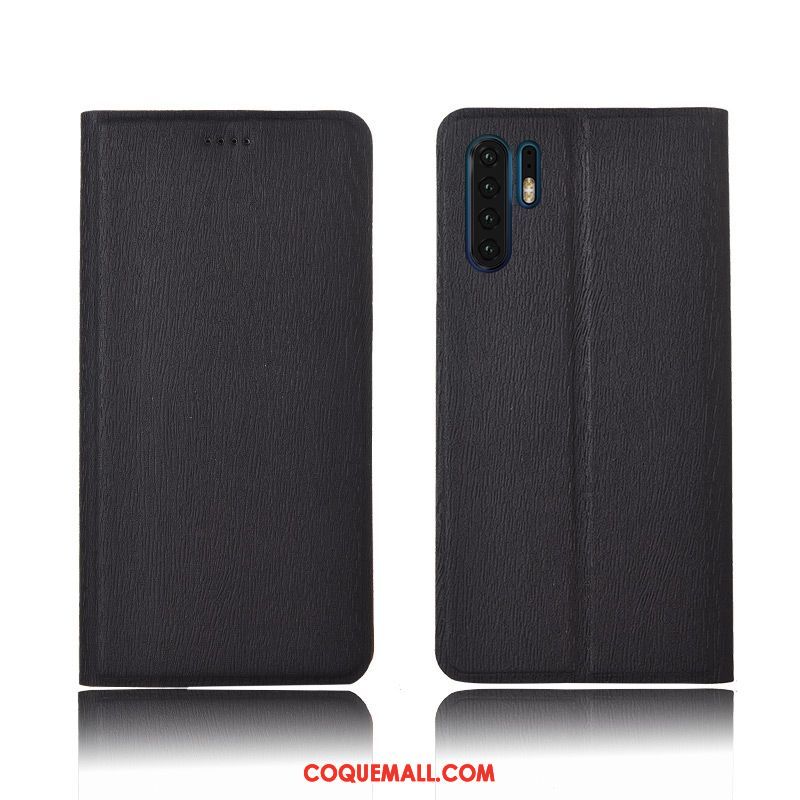 Étui Huawei P30 Pro Incassable En Cuir Fluide Doux, Coque Huawei P30 Pro Protection Clamshell