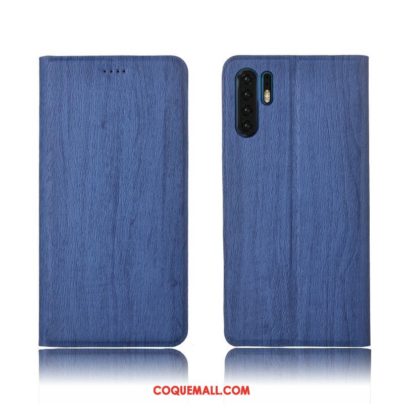 Étui Huawei P30 Pro Incassable En Cuir Fluide Doux, Coque Huawei P30 Pro Protection Clamshell