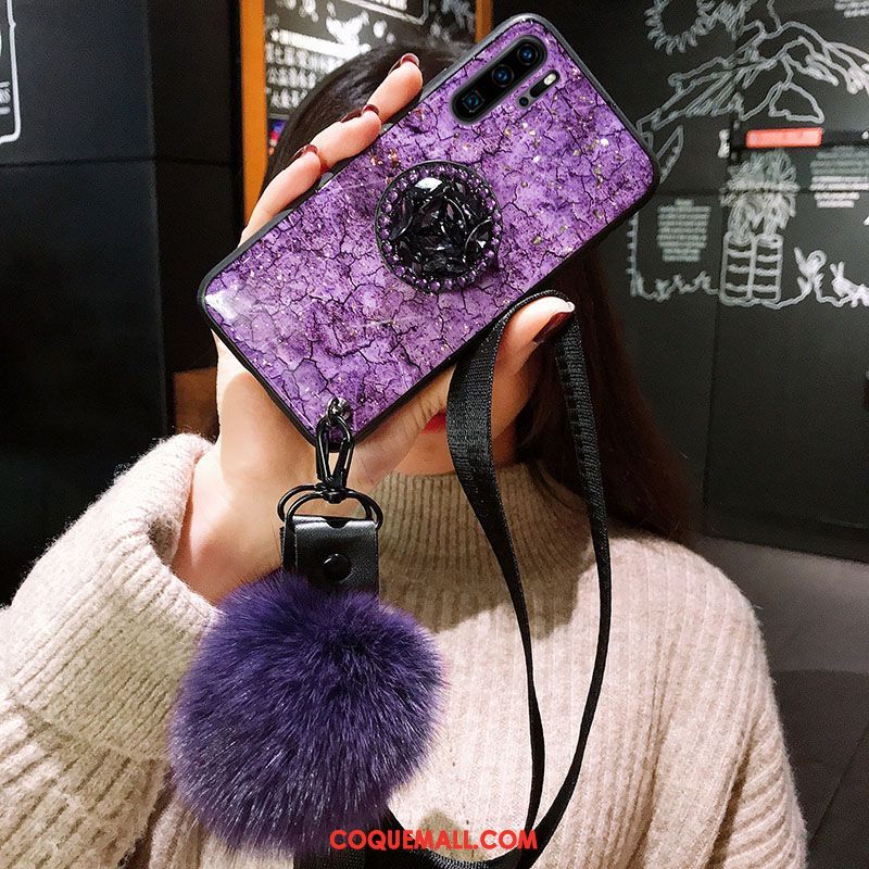 Étui Huawei P30 Pro Incassable Fluide Doux Clair, Coque Huawei P30 Pro Protection Violet