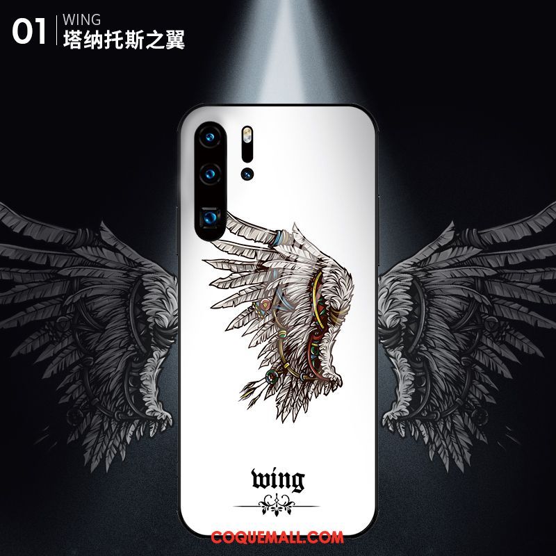 Étui Huawei P30 Pro Incassable Luxe Blanc, Coque Huawei P30 Pro Téléphone Portable Tout Compris