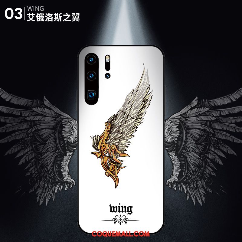 Étui Huawei P30 Pro Incassable Luxe Blanc, Coque Huawei P30 Pro Téléphone Portable Tout Compris