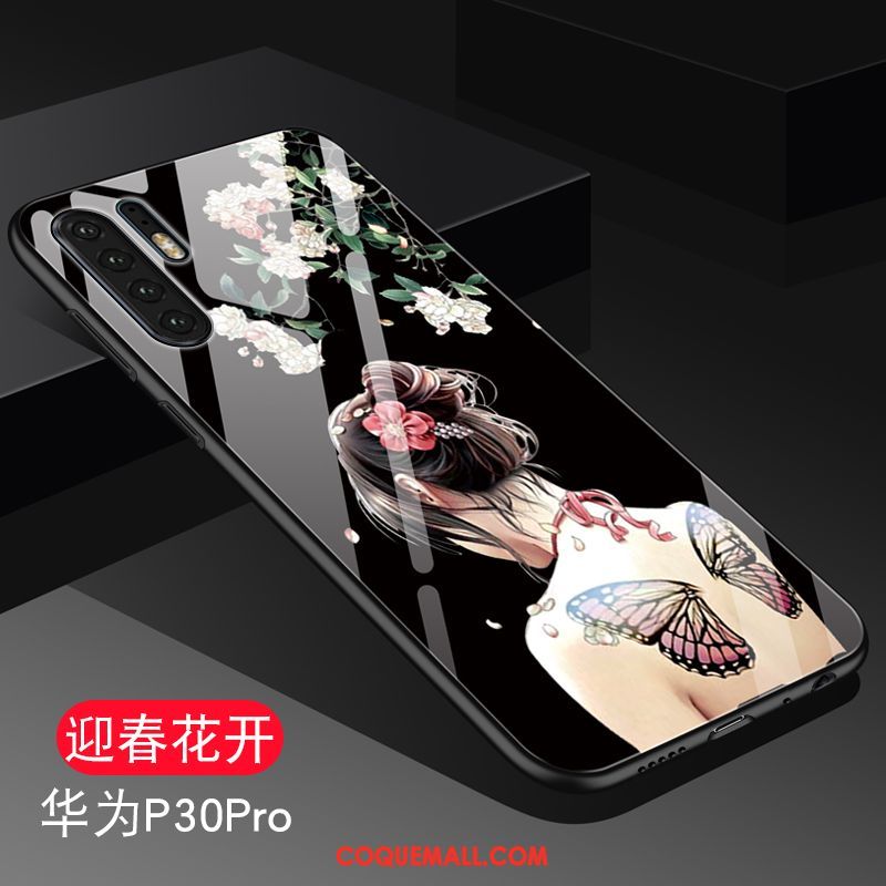 Étui Huawei P30 Pro Luxe Silicone Incassable, Coque Huawei P30 Pro Style Chinois Tendance