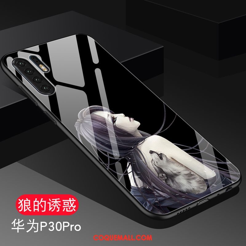 Étui Huawei P30 Pro Luxe Silicone Incassable, Coque Huawei P30 Pro Style Chinois Tendance