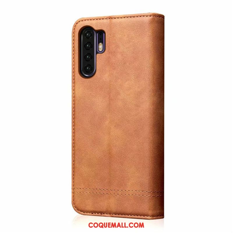 Étui Huawei P30 Pro Nouveau Business Protection, Coque Huawei P30 Pro Fluide Doux Incassable Braun