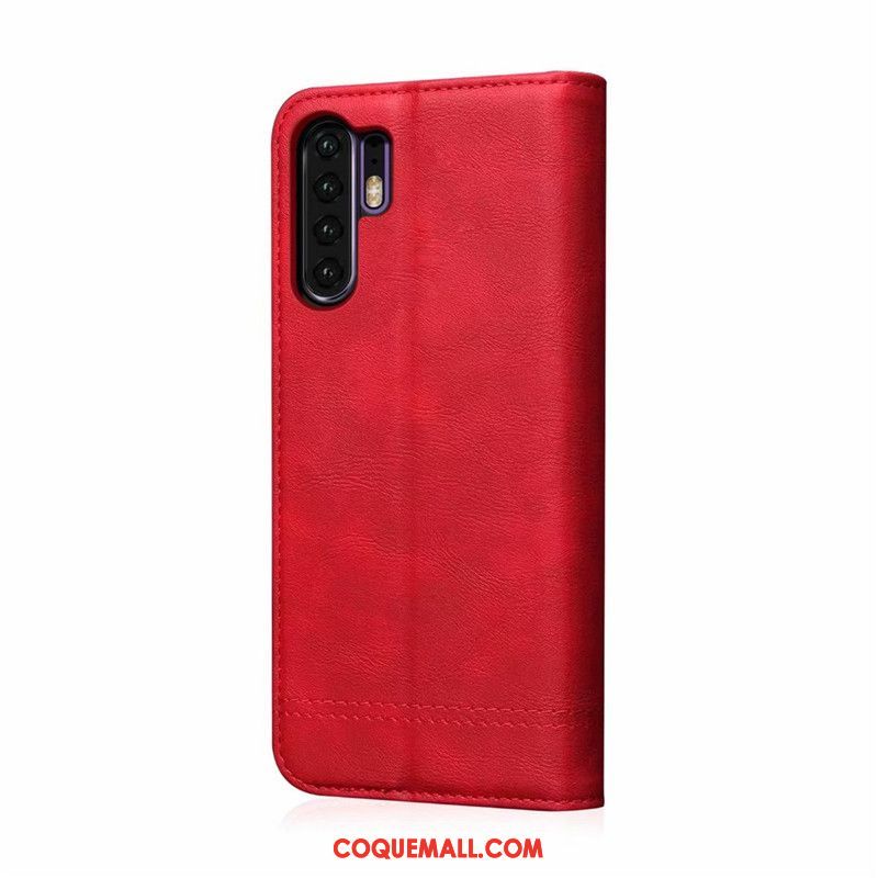 Étui Huawei P30 Pro Nouveau Business Protection, Coque Huawei P30 Pro Fluide Doux Incassable Braun