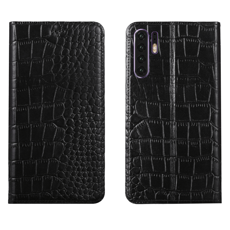 Étui Huawei P30 Pro Nouveau Téléphone Portable Protection, Coque Huawei P30 Pro Bleu Crocodile