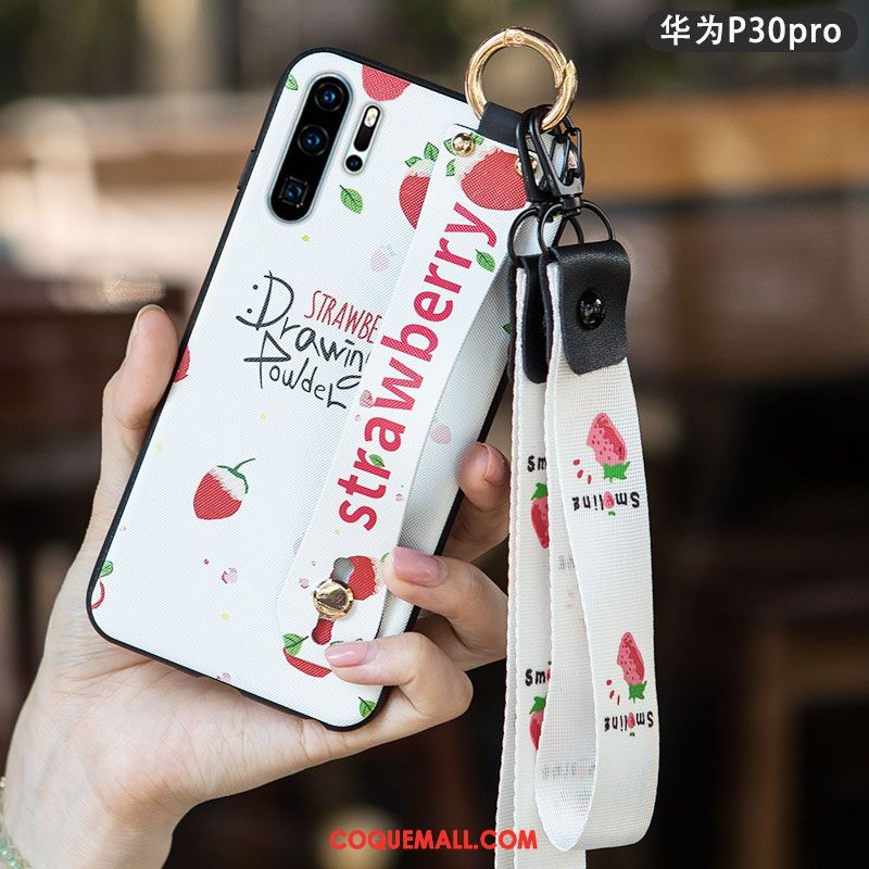 Étui Huawei P30 Pro Petit Tout Compris Protection, Coque Huawei P30 Pro Délavé En Daim Téléphone Portable