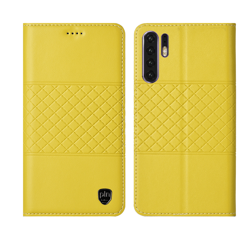 Étui Huawei P30 Pro Protection Incassable Clamshell, Coque Huawei P30 Pro Nouveau Cuir Véritable