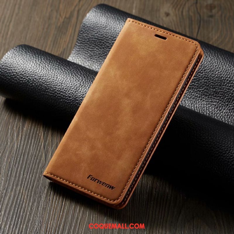 Étui Huawei P30 Pro Protection Nouveau Téléphone Portable, Coque Huawei P30 Pro En Cuir Business Braun