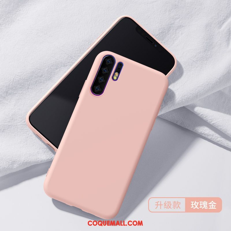 Étui Huawei P30 Pro Protection Téléphone Portable Fluide Doux, Coque Huawei P30 Pro Noir Silicone