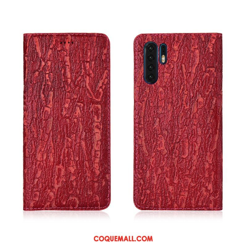 Étui Huawei P30 Pro Silicone Cuir Véritable Nouveau, Coque Huawei P30 Pro Tout Compris Bleu