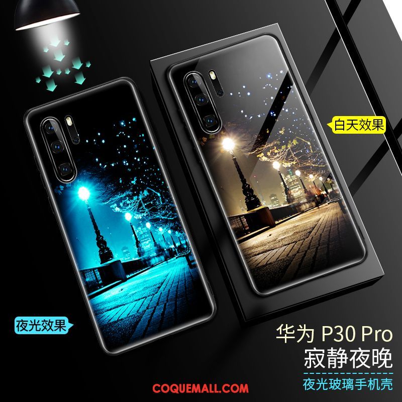 Étui Huawei P30 Pro Tout Compris Marque De Tendance Verre, Coque Huawei P30 Pro Protection Incassable