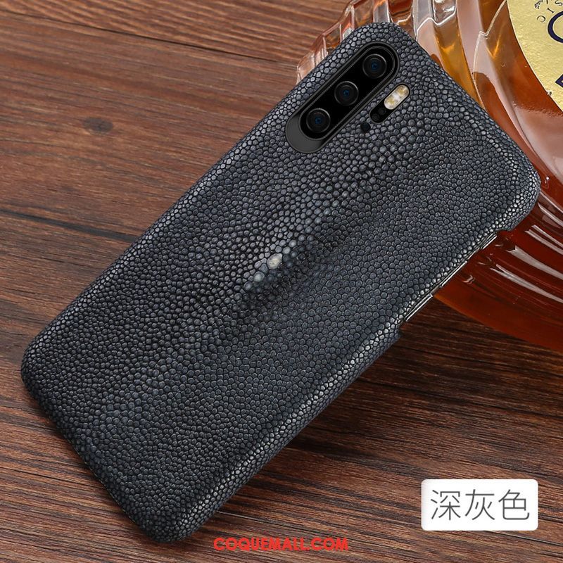 Étui Huawei P30 Pro Téléphone Portable Diable Cuir Véritable, Coque Huawei P30 Pro Marque De Tendance Mode