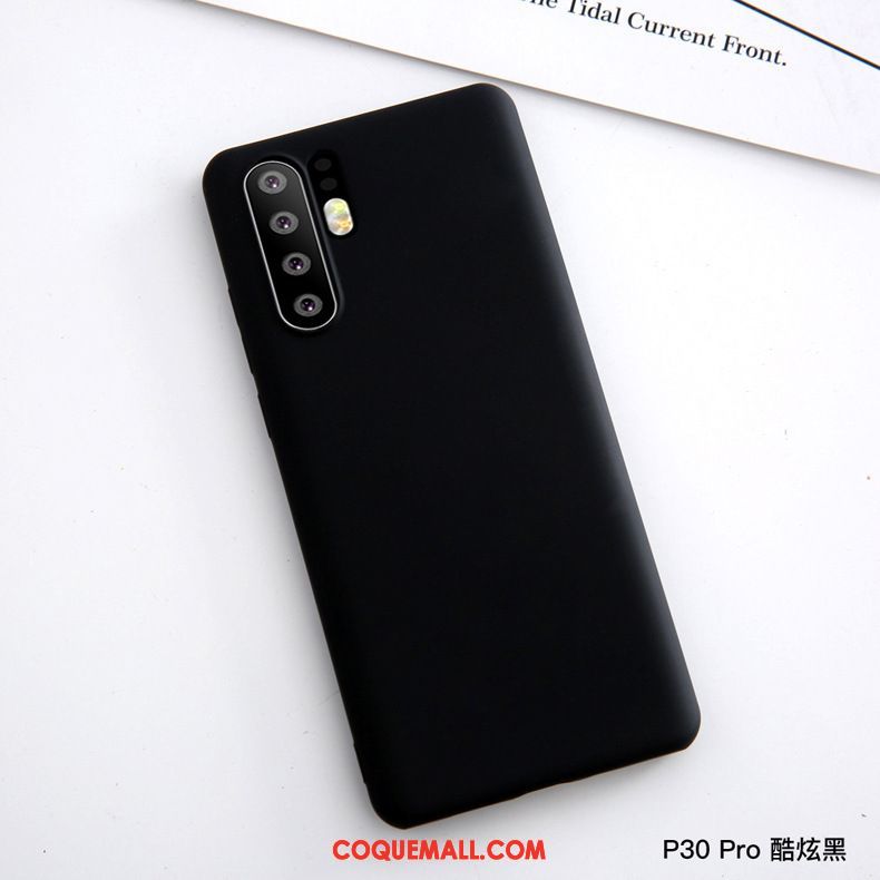 Étui Huawei P30 Pro Téléphone Portable Rouge Fluide Doux, Coque Huawei P30 Pro Très Mince Protection
