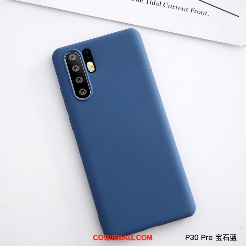 Étui Huawei P30 Pro Téléphone Portable Rouge Fluide Doux, Coque Huawei P30 Pro Très Mince Protection