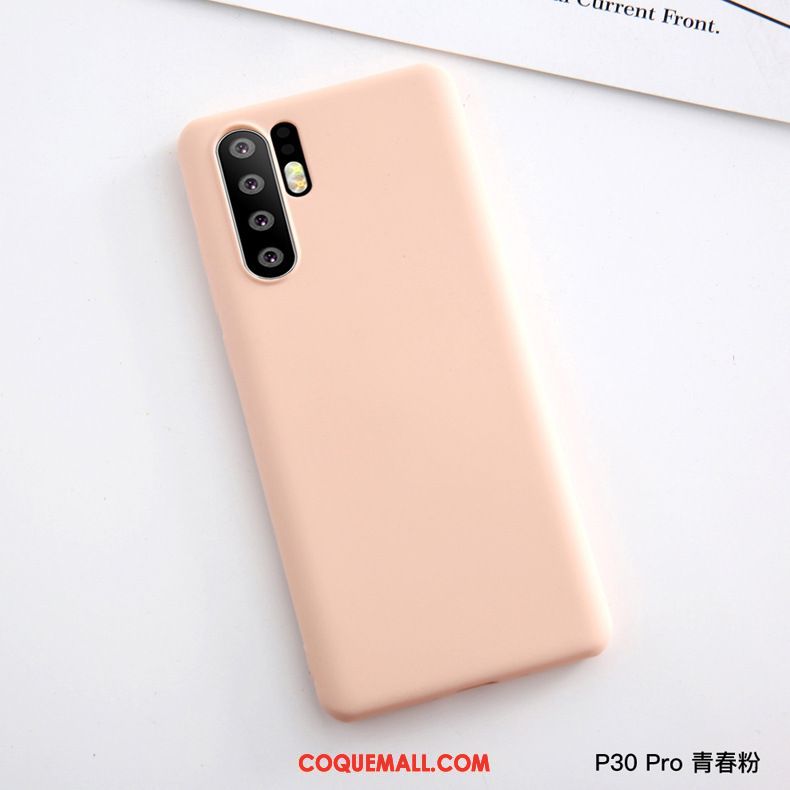 Étui Huawei P30 Pro Téléphone Portable Rouge Fluide Doux, Coque Huawei P30 Pro Très Mince Protection