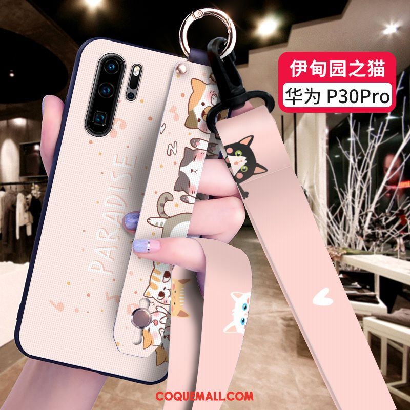 Étui Huawei P30 Pro Vert Silicone Dessin Animé, Coque Huawei P30 Pro Charmant Protection