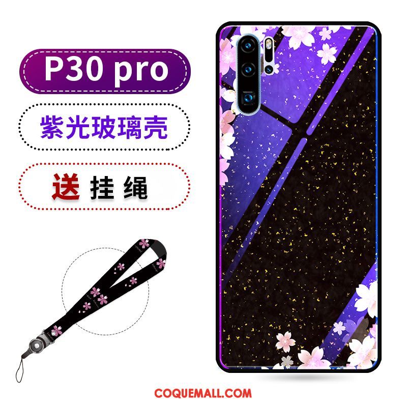 Étui Huawei P30 Pro Violet Beauté Protection, Coque Huawei P30 Pro Créatif Marque De Tendance