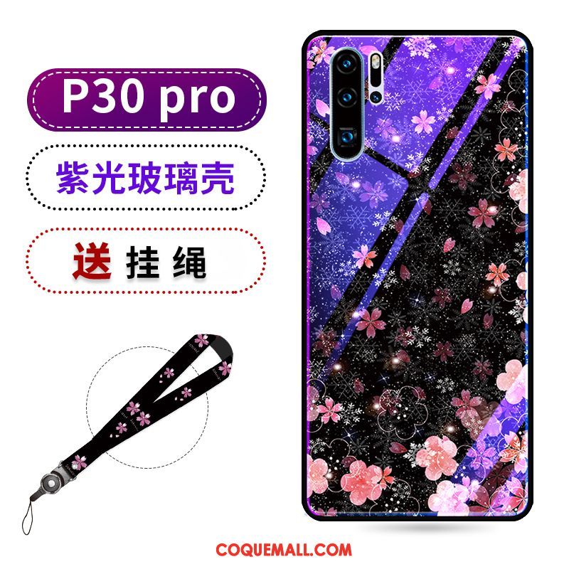 Étui Huawei P30 Pro Violet Beauté Protection, Coque Huawei P30 Pro Créatif Marque De Tendance