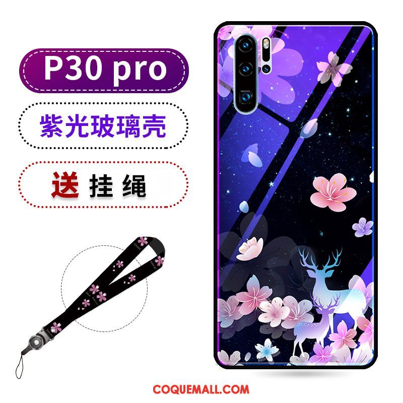 Étui Huawei P30 Pro Violet Beauté Protection, Coque Huawei P30 Pro Créatif Marque De Tendance