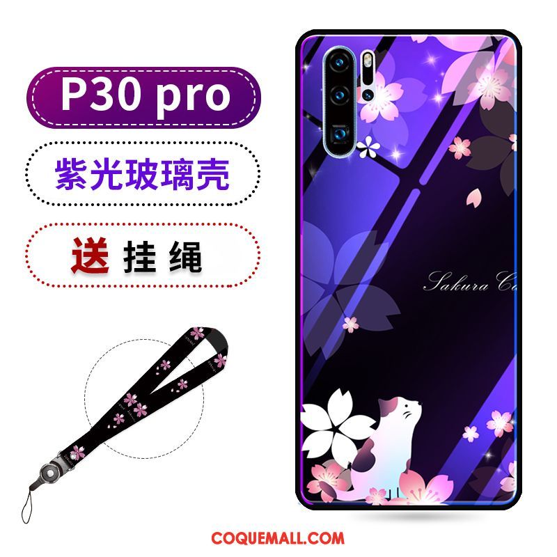 Étui Huawei P30 Pro Violet Beauté Protection, Coque Huawei P30 Pro Créatif Marque De Tendance