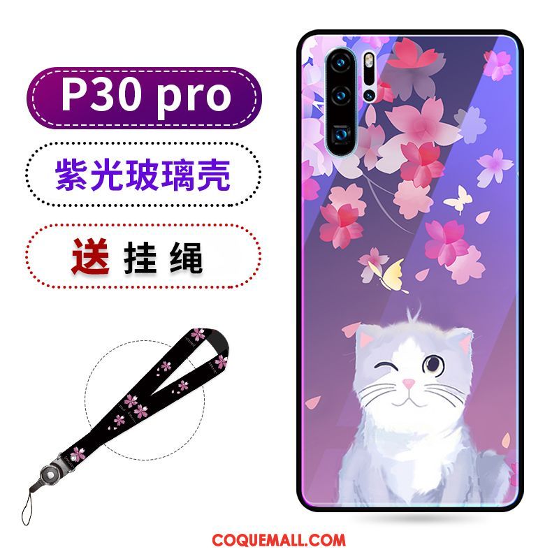 Étui Huawei P30 Pro Violet Beauté Protection, Coque Huawei P30 Pro Créatif Marque De Tendance