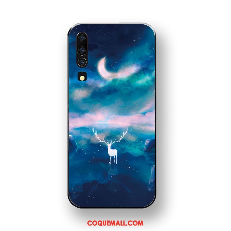 Étui Huawei P30 Protection Fluide Doux Noir, Coque Huawei P30 Silicone Tout Compris