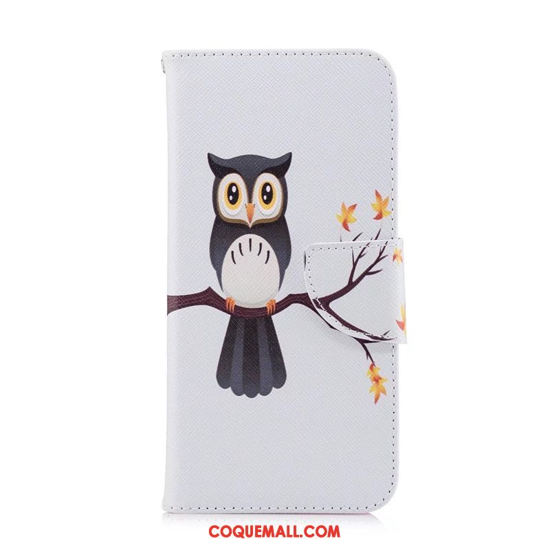 Étui Huawei P30 Protection Peinture Blanc, Coque Huawei P30 En Cuir Jeunesse