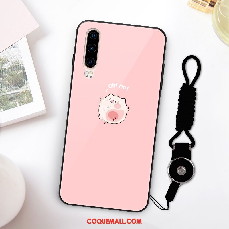 Étui Huawei P30 Rouge Nouveau Charmant, Coque Huawei P30 Silicone Rose