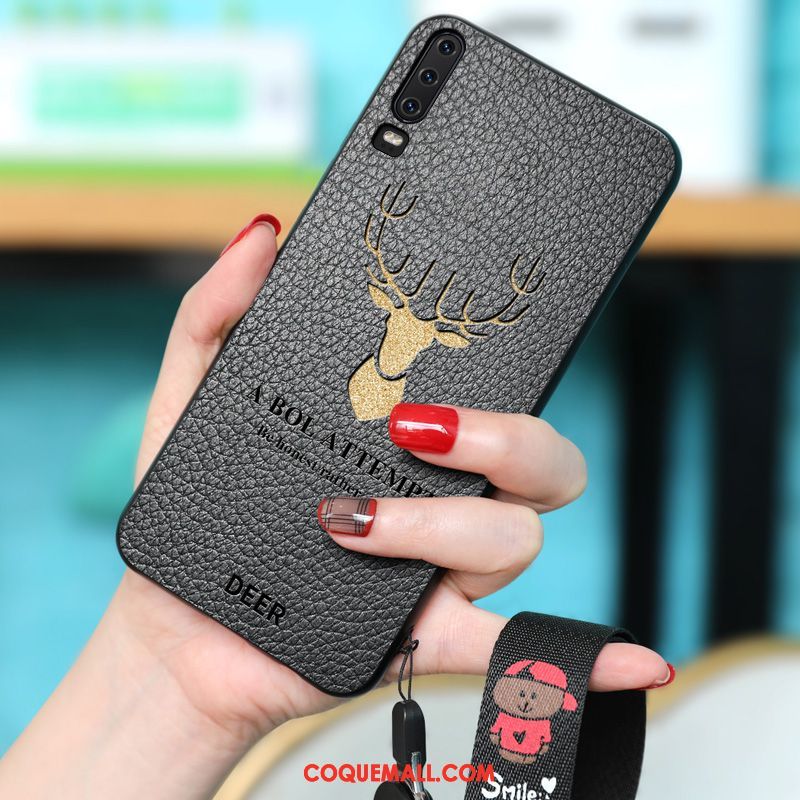 Étui Huawei P30 Silicone Clair Protection, Coque Huawei P30 Simple Amoureux