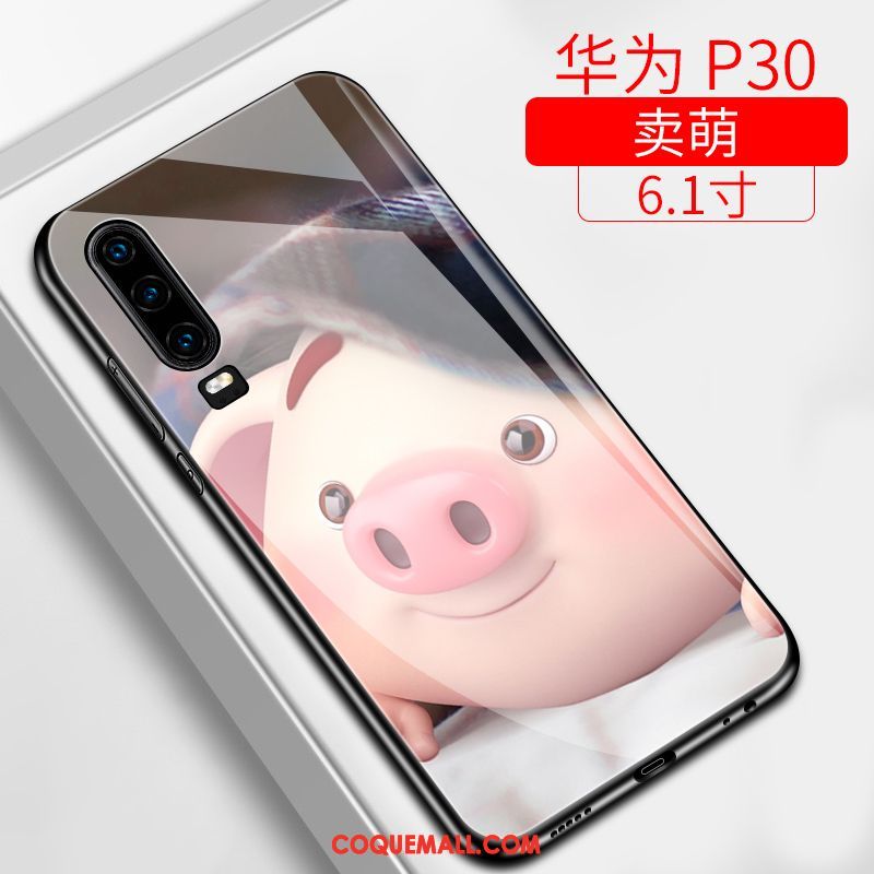 Étui Huawei P30 Silicone Délavé En Daim Protection, Coque Huawei P30 Charmant Tout Compris