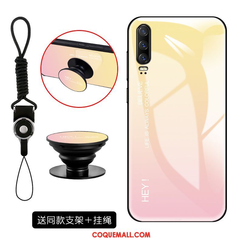 Étui Huawei P30 Tout Compris Simple Tendance, Coque Huawei P30 Miroir Mode