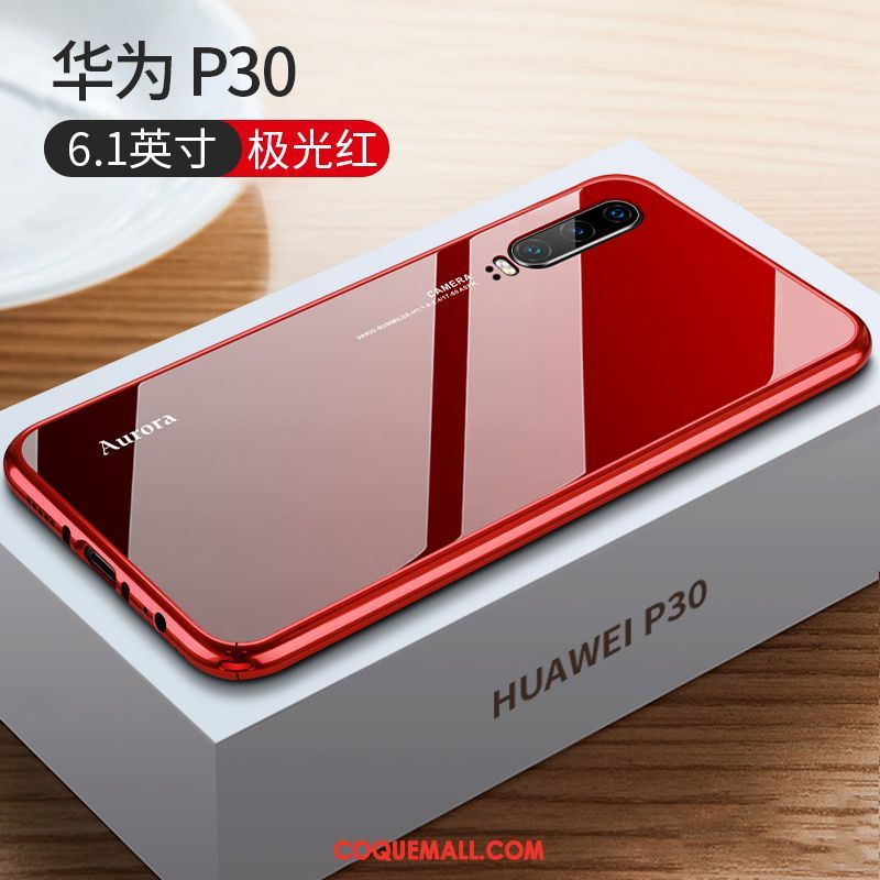 Étui Huawei P30 Très Mince Créatif Luxe, Coque Huawei P30 Métal Border