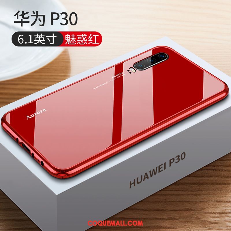 Étui Huawei P30 Très Mince Créatif Luxe, Coque Huawei P30 Métal Border