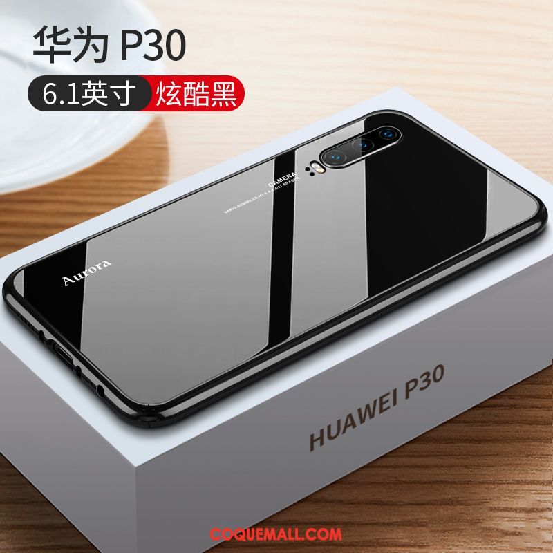 Étui Huawei P30 Très Mince Créatif Luxe, Coque Huawei P30 Métal Border