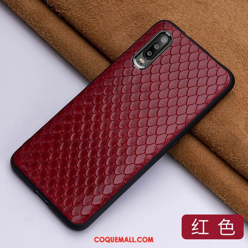 Étui Huawei P30 Téléphone Portable En Cuir Cuir Véritable, Coque Huawei P30 Luxe Créatif