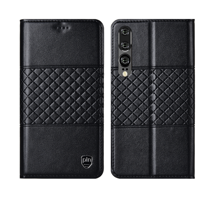 Étui Huawei P30 Téléphone Portable Nouveau Clamshell, Coque Huawei P30 Incassable Protection Braun