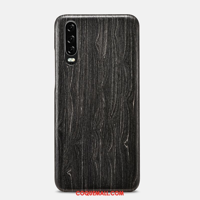 Étui Huawei P30 Téléphone Portable Personnalité Protection, Coque Huawei P30 Fleur En Bois Braun