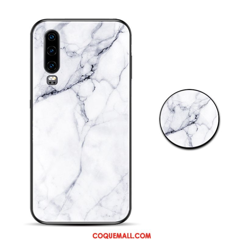 Étui Huawei P30 Vent Modèle Fleurie Tout Compris, Coque Huawei P30 Grand Verre